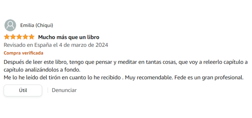 Emilia testimonio Amazon